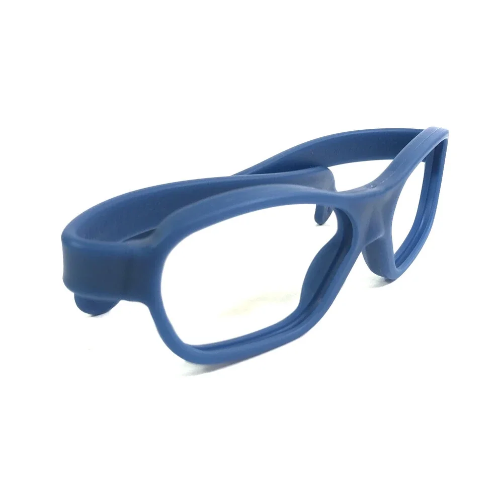 Solo Bambini Eyeglasses Frames SCOUTMASTER Blue Wrap Rubberized 55-22-135